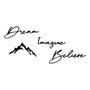 Wallity Dream Imagine Belive Escultura de Pared de Metal Negra